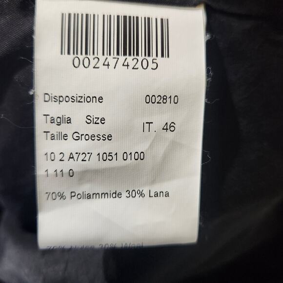 Piazza Sempione Designer wool blend cocktail dress ruffled bottom IT 46 (US 10) - Picture 8 of 9